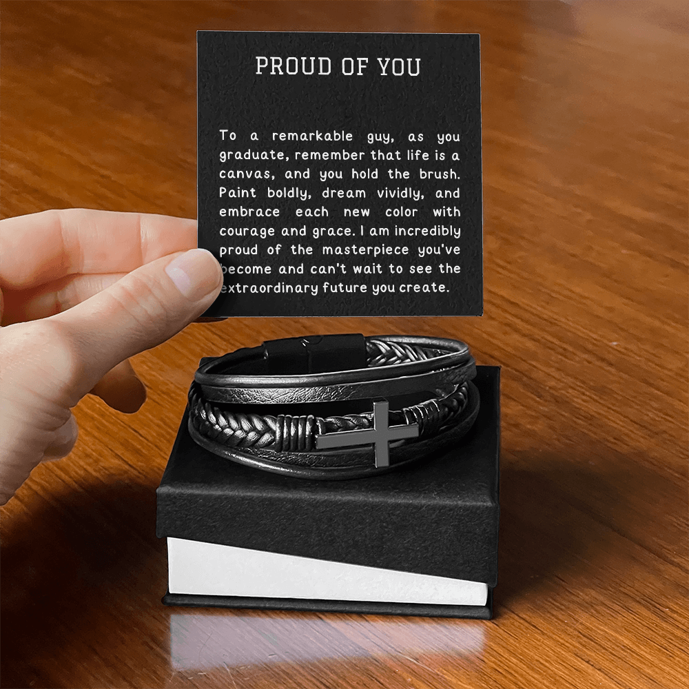 An inspiring message card graduation gift for him - Heartfelt Sparks