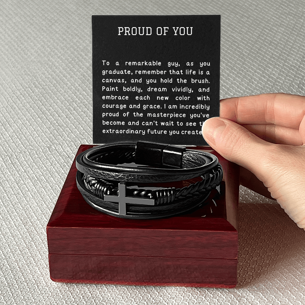 An inspiring message card graduation gift for him - Heartfelt Sparks