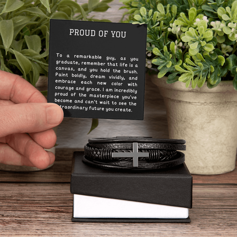An inspiring message card graduation gift for him - Heartfelt Sparks