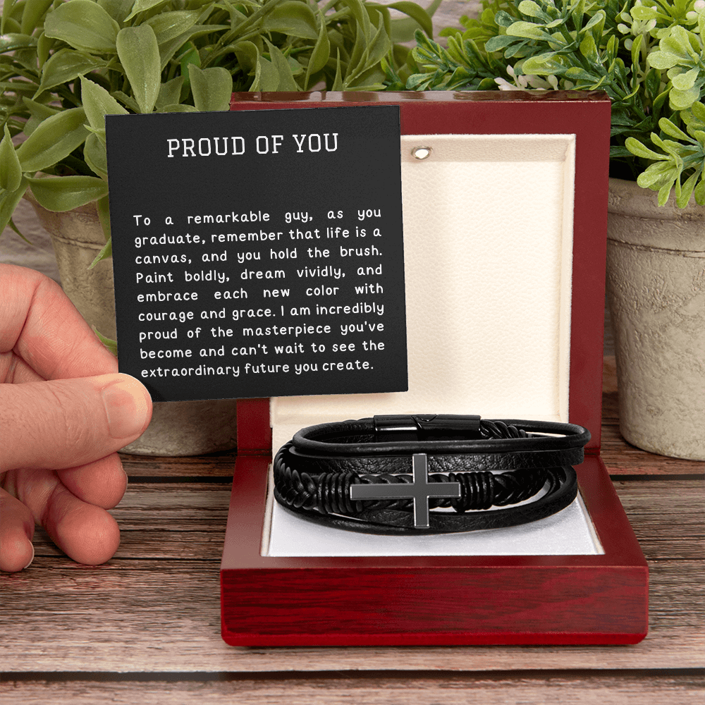 An inspiring message card graduation gift for him - Heartfelt Sparks