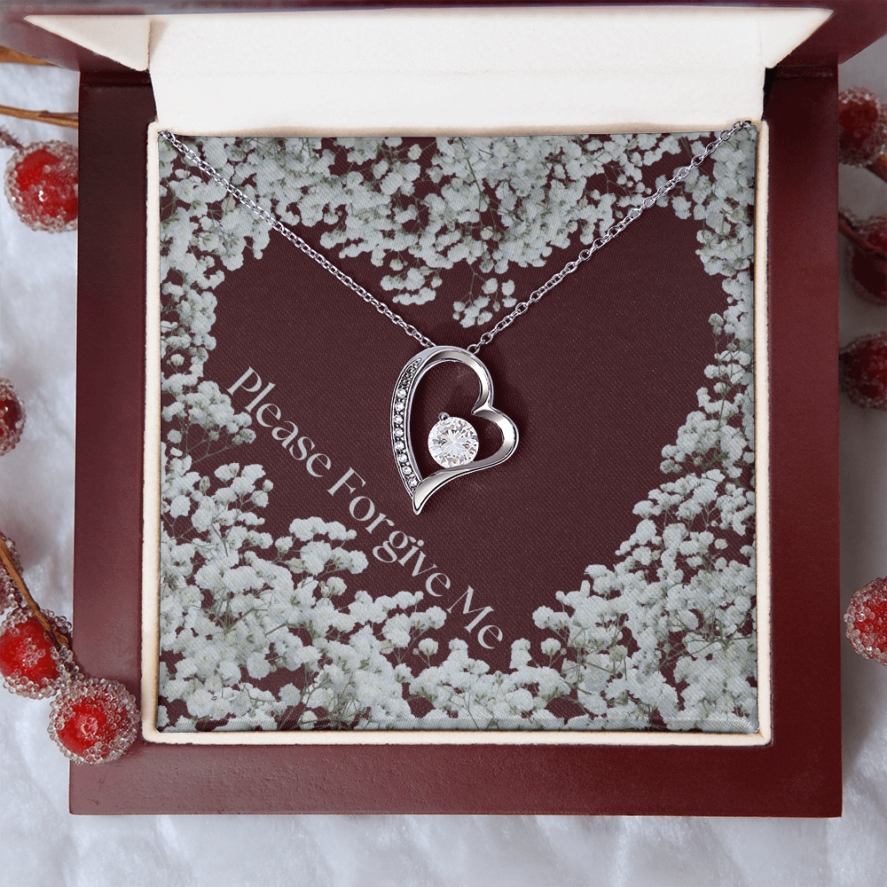 Please forgive me jewelry message card, apology gift