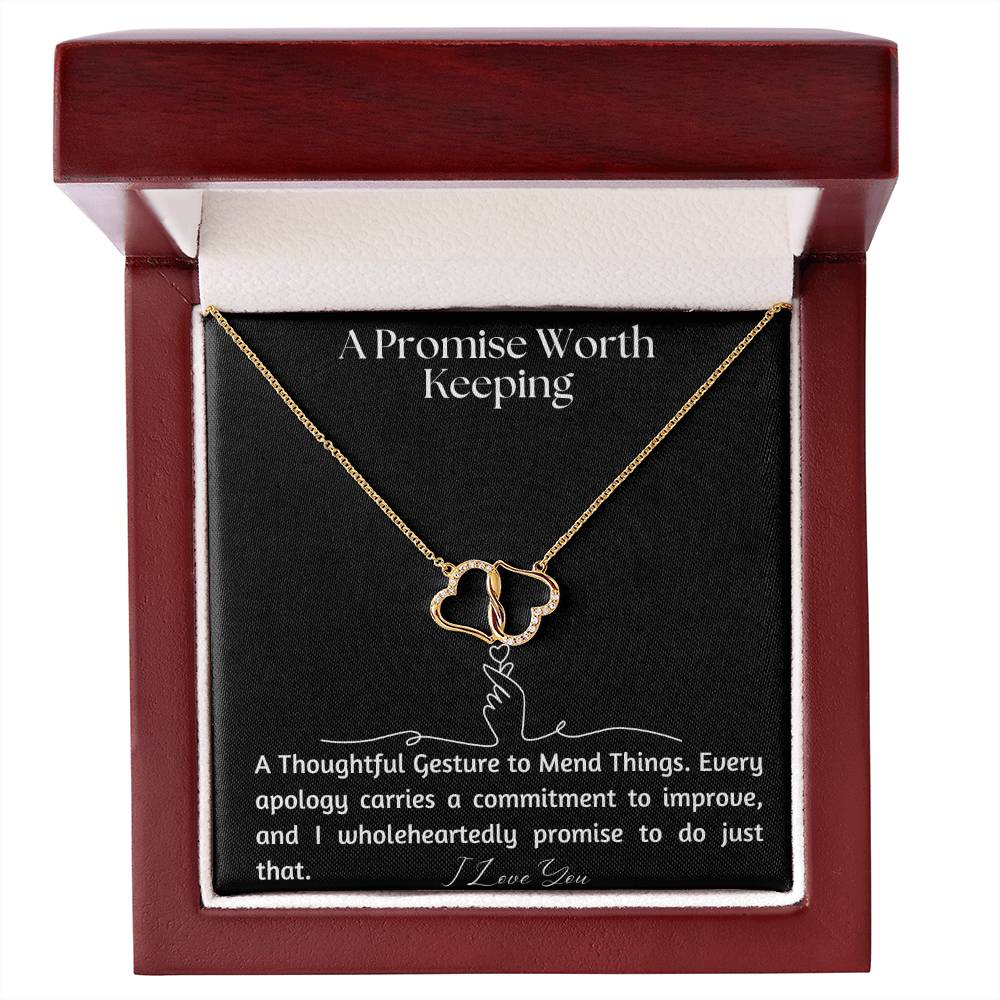 A promise worth keeping jewelry message card, apology gift - Heartfelt Sparks