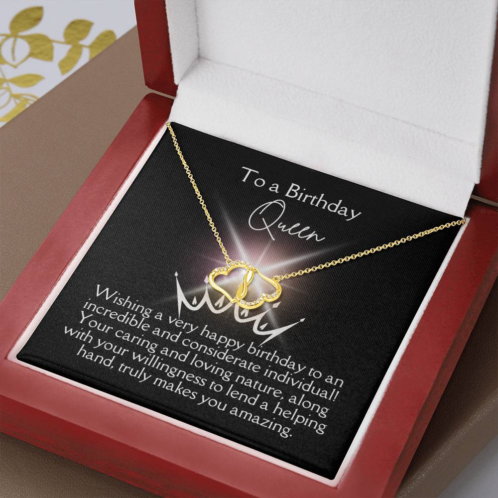 Birthday Queen Jewelry Message Card - Beautiful & Elegant Gift - Heartfelt Sparks