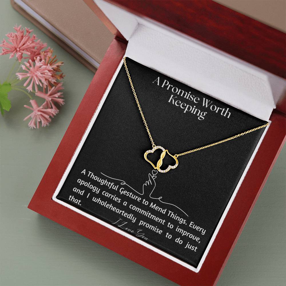 A promise worth keeping jewelry message card, apology gift - Heartfelt Sparks