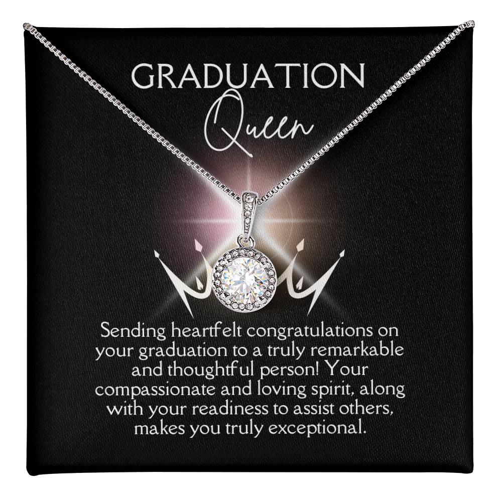 Eternal Hope Graduation Queen Necklace - Heartfelt Congratulations - Heartfelt Sparks