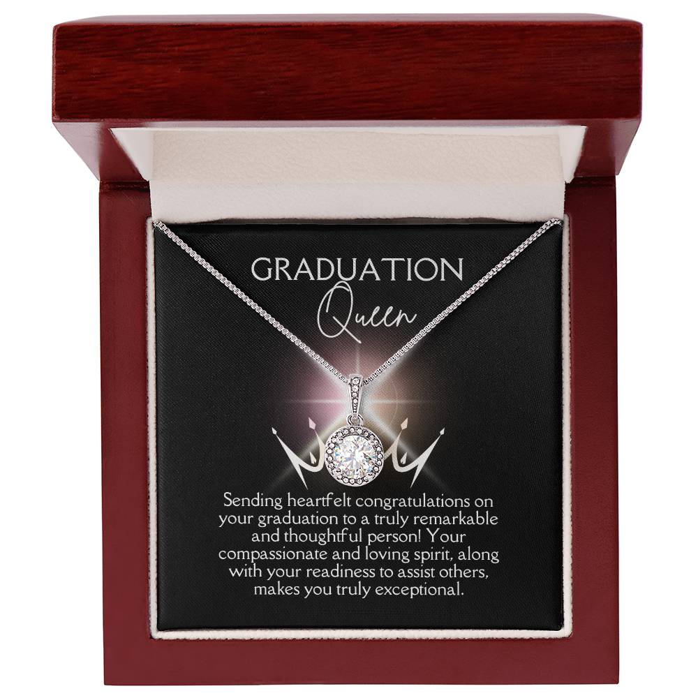 Eternal Hope Graduation Queen Necklace - Heartfelt Congratulations - Heartfelt Sparks