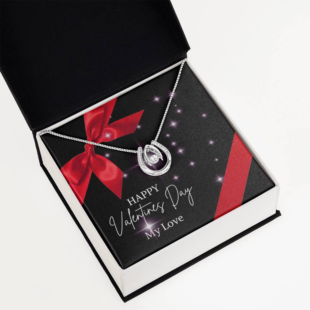 Valentine's Day jewelry message card, gift
