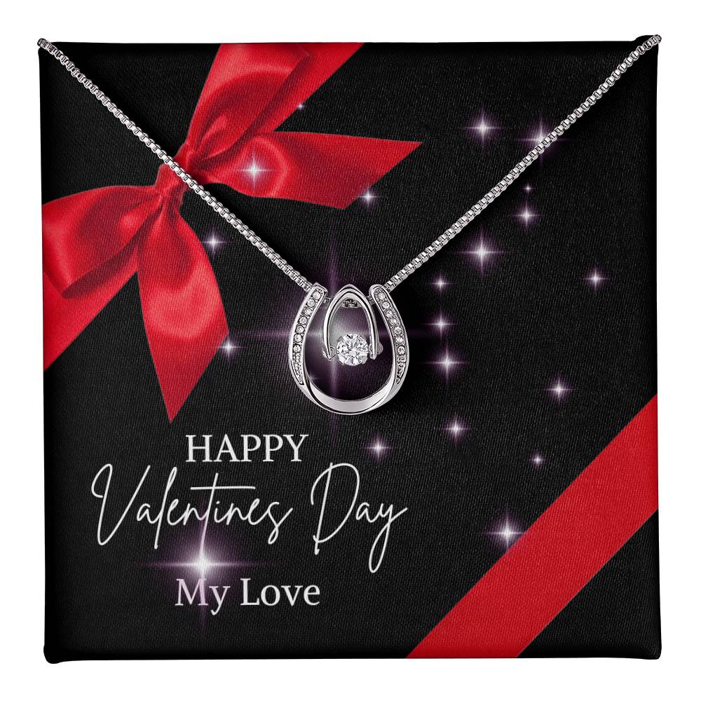 Valentine's Day jewelry message card, gift