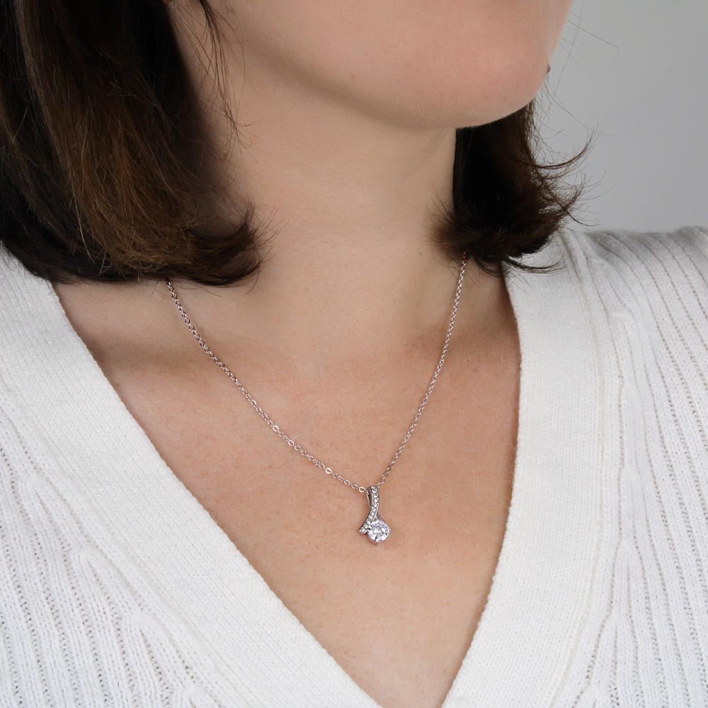 Alluring Beauty Necklace Gift for Mom - Heartfelt Birthday Message Card - Heartfelt Sparks