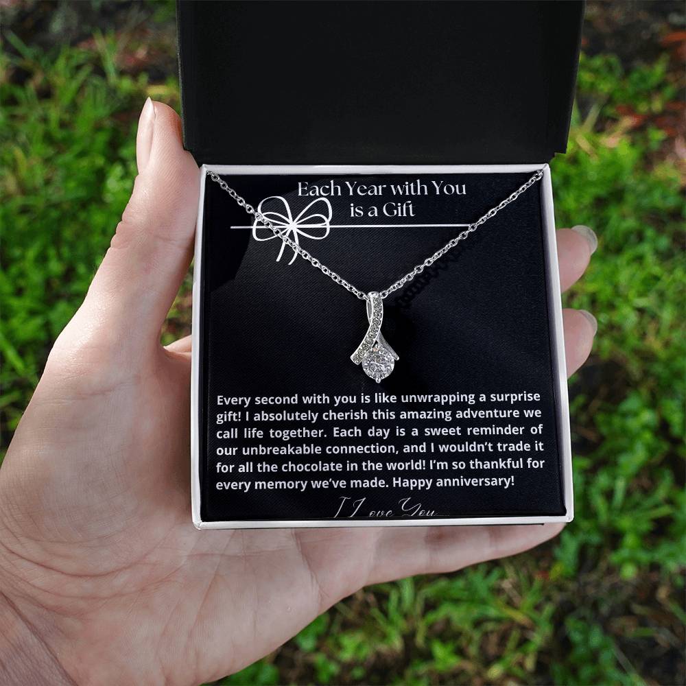 Each year with you is a gift, happy anniversary gift - Heartfelt Sparks