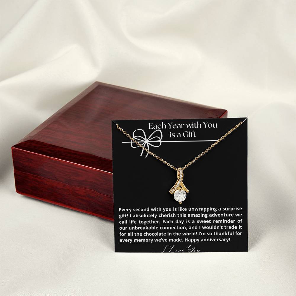Each year with you is a gift, happy anniversary gift - Heartfelt Sparks