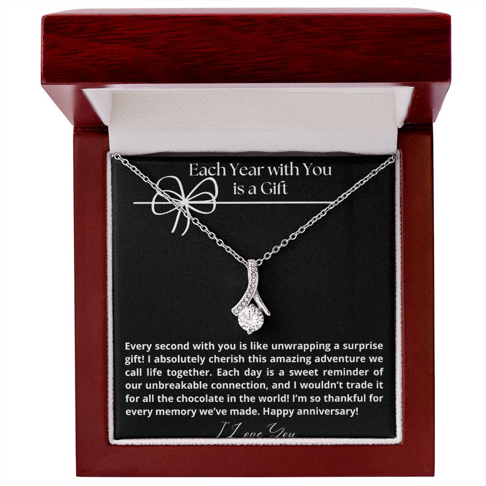 Each year with you is a gift, happy anniversary gift - Heartfelt Sparks
