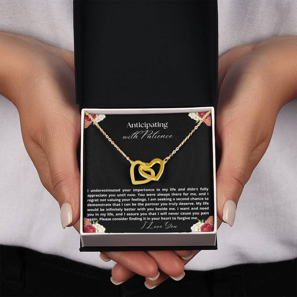 Anticipating with patience jewelry message card, apology gift - Heartfelt Sparks