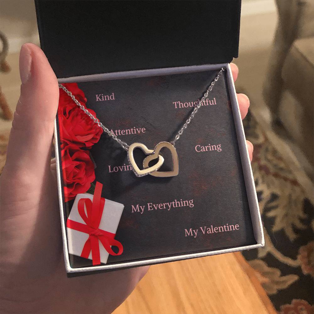 Valentine's Day jewelry message card, gift
