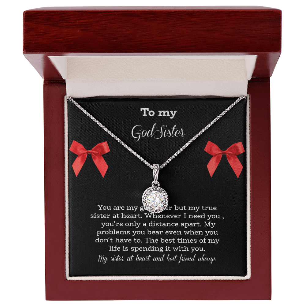 Birthday jewelry message card for God sister - Heartfelt Sparks