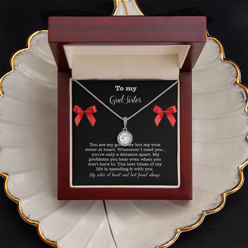 Birthday jewelry message card for God sister - Heartfelt Sparks