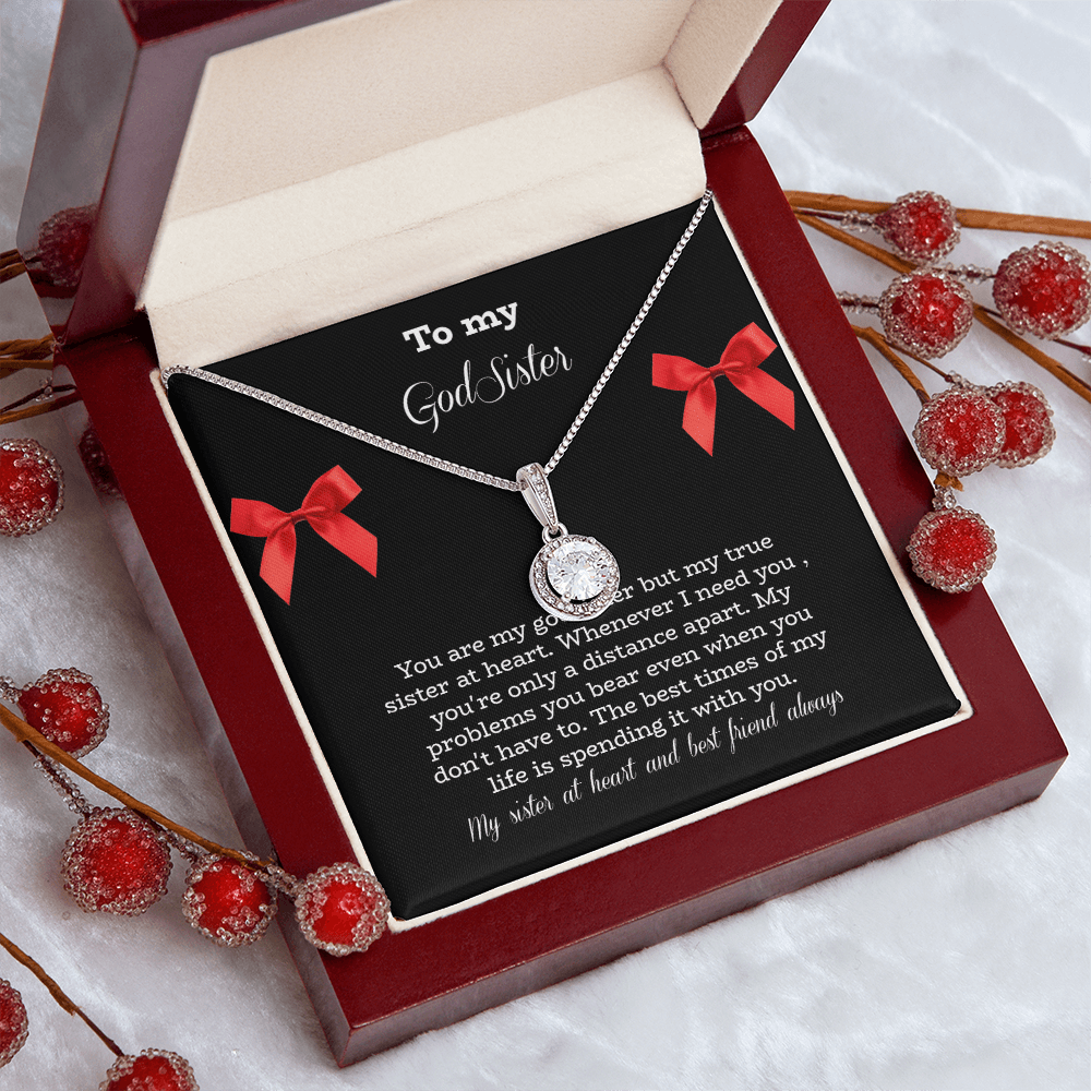 Birthday jewelry message card for God sister - Heartfelt Sparks