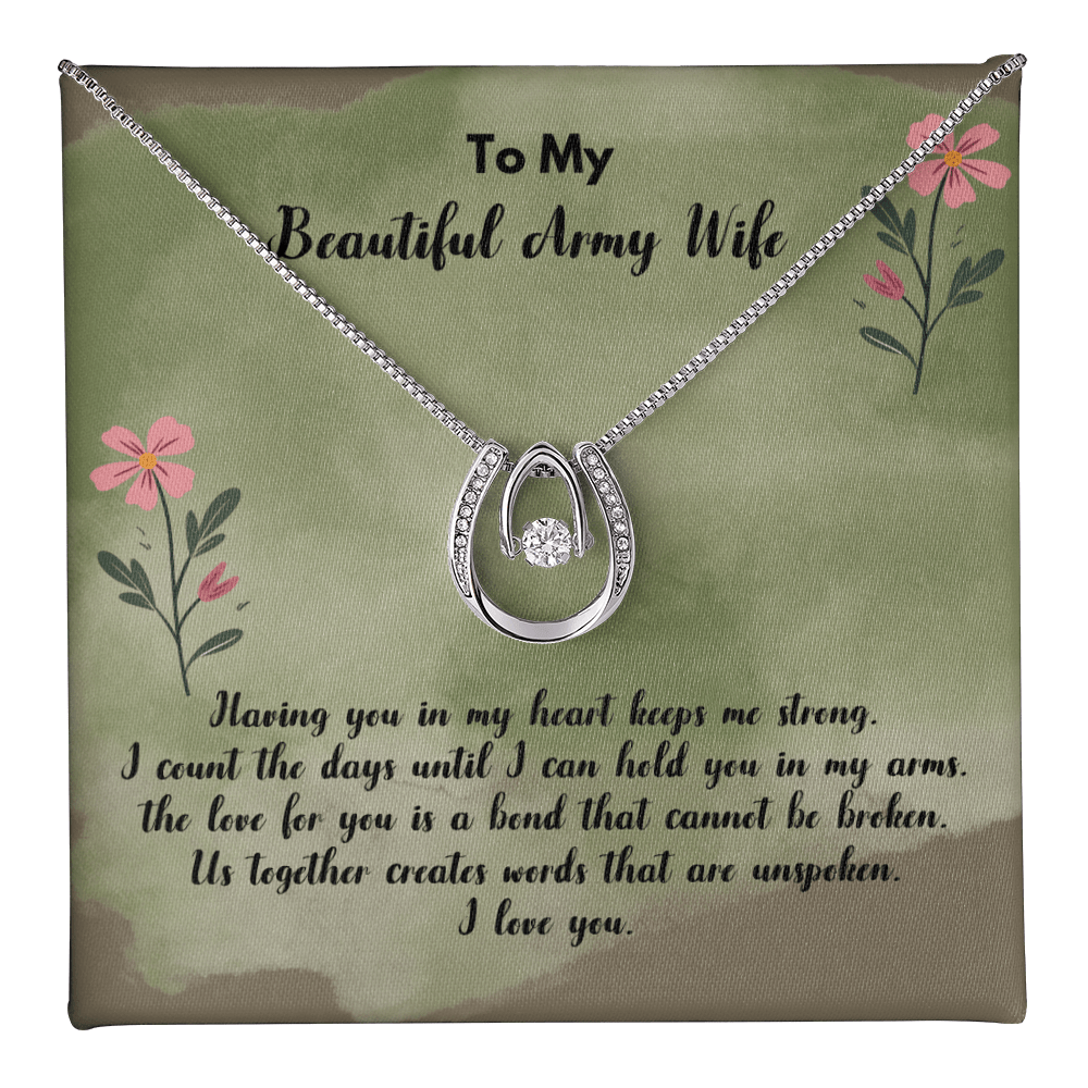 Birthday message card gift for army wife - Heartfelt Sparks