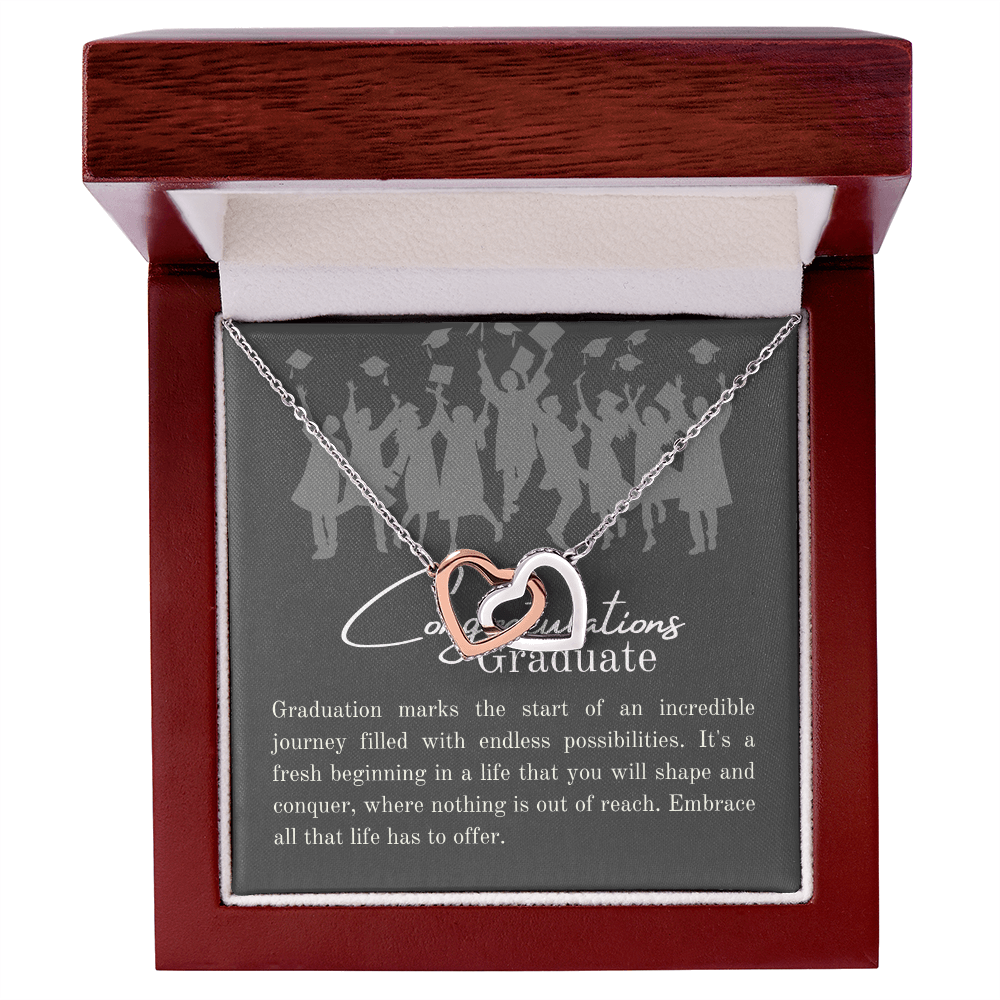 Congratulations graduate, message card for her graduation - Heartfelt Sparks