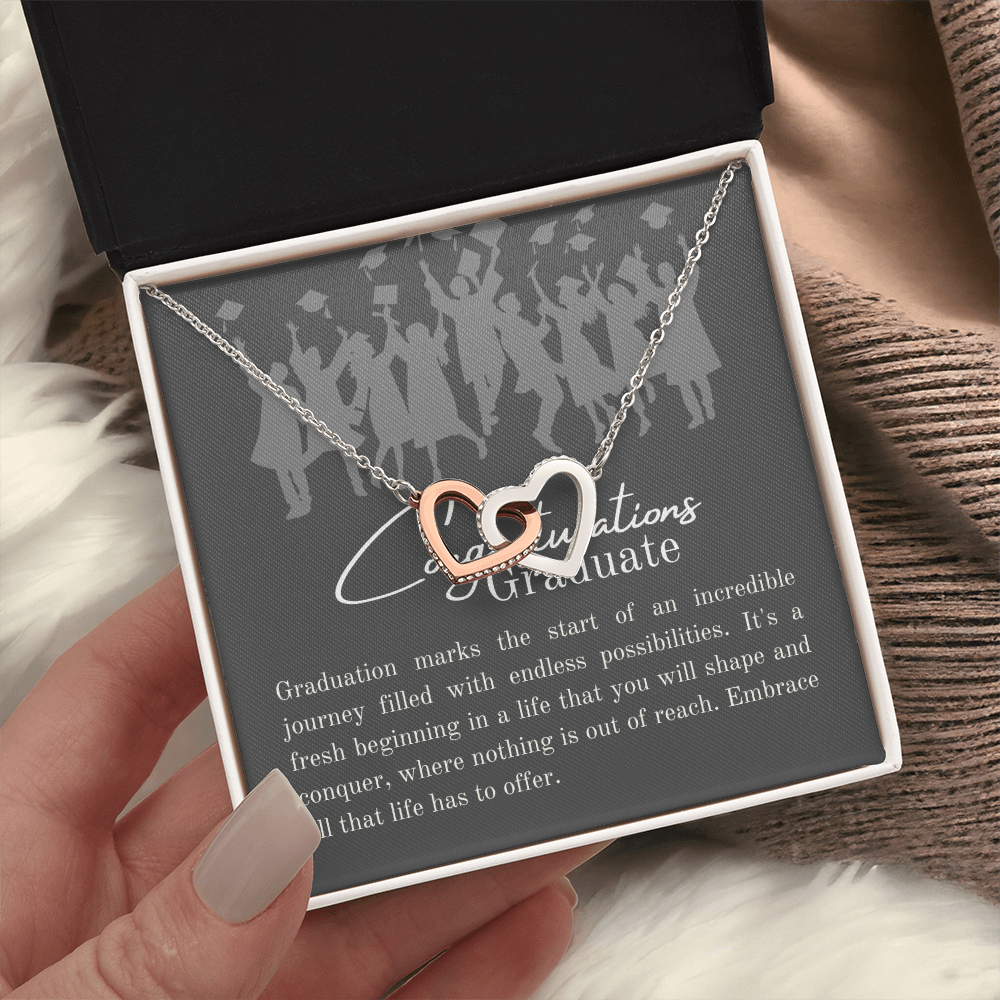 Congratulations graduate, message card for her graduation - Heartfelt Sparks