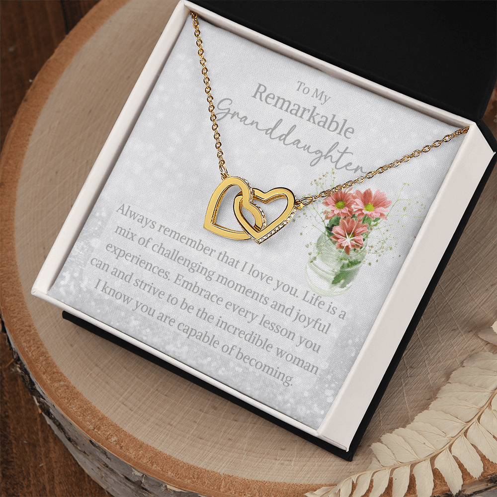Graduation jewelry message card for granddaughter - Heartfelt Sparks