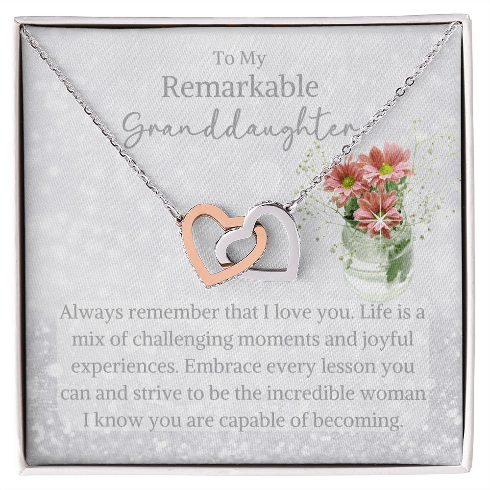 Graduation jewelry message card for granddaughter - Heartfelt Sparks