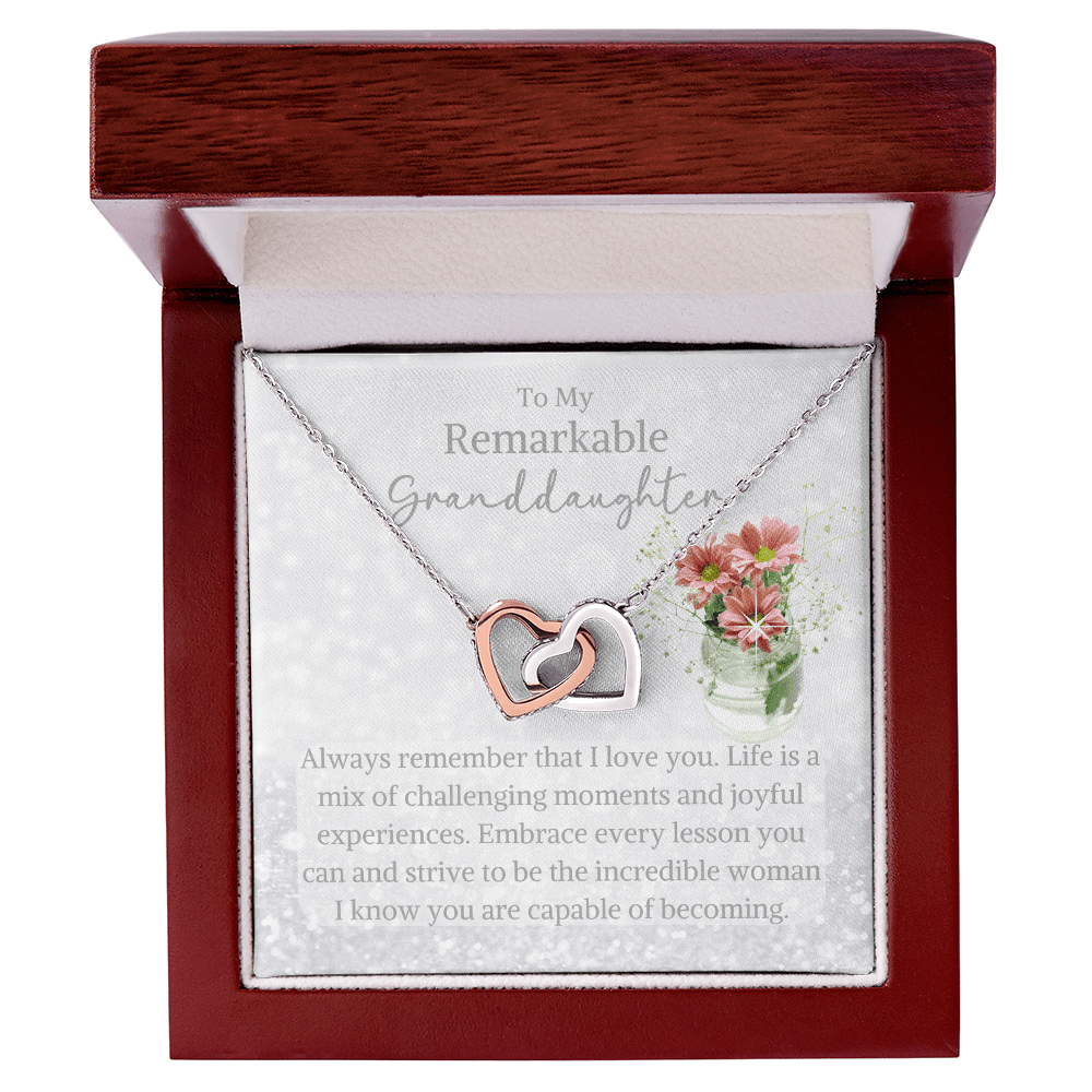 Graduation jewelry message card for granddaughter - Heartfelt Sparks