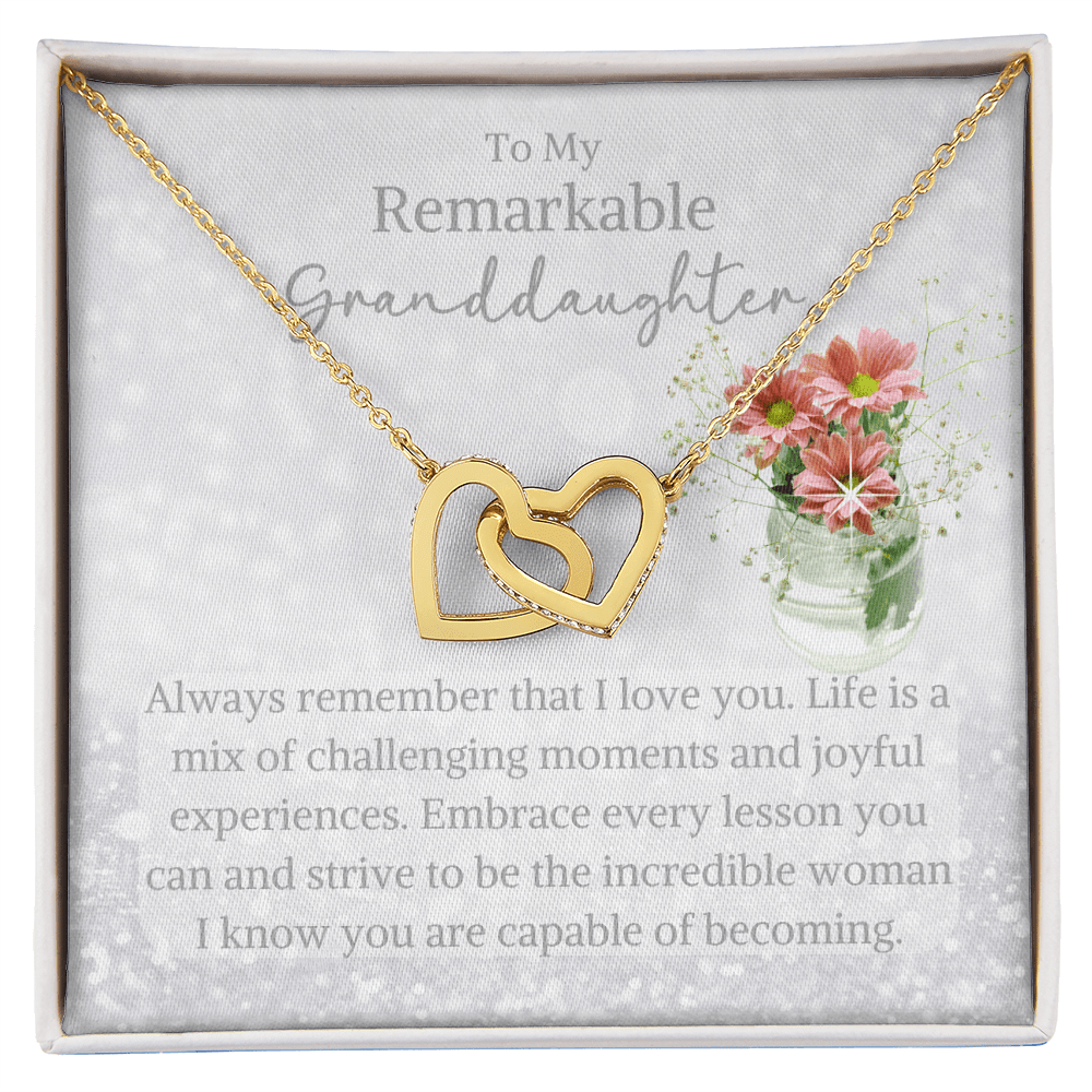Graduation jewelry message card for granddaughter - Heartfelt Sparks