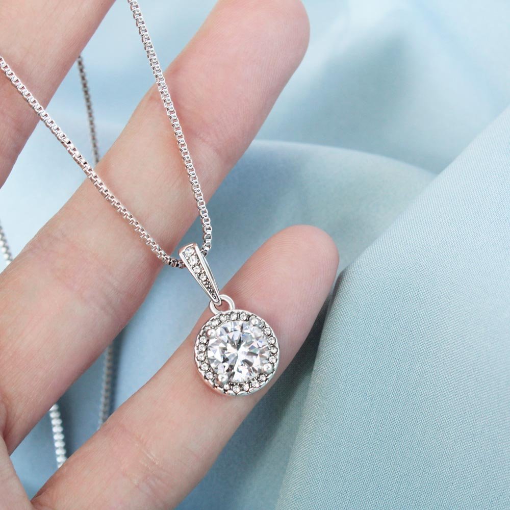 Graduation jewelry message card gift for her, Eternal hope necklace - Heartfelt Sparks