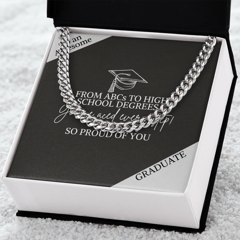 Graduation jewelry message card gift for his high school graduation - Heartfelt Sparks