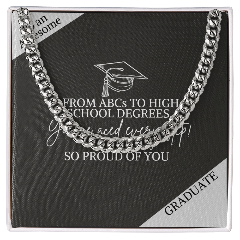 Graduation jewelry message card gift for his high school graduation - Heartfelt Sparks