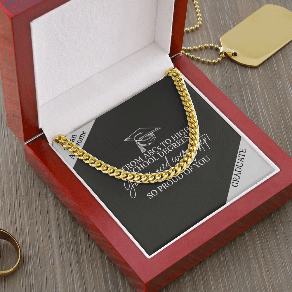 Graduation jewelry message card gift for his high school graduation - Heartfelt Sparks