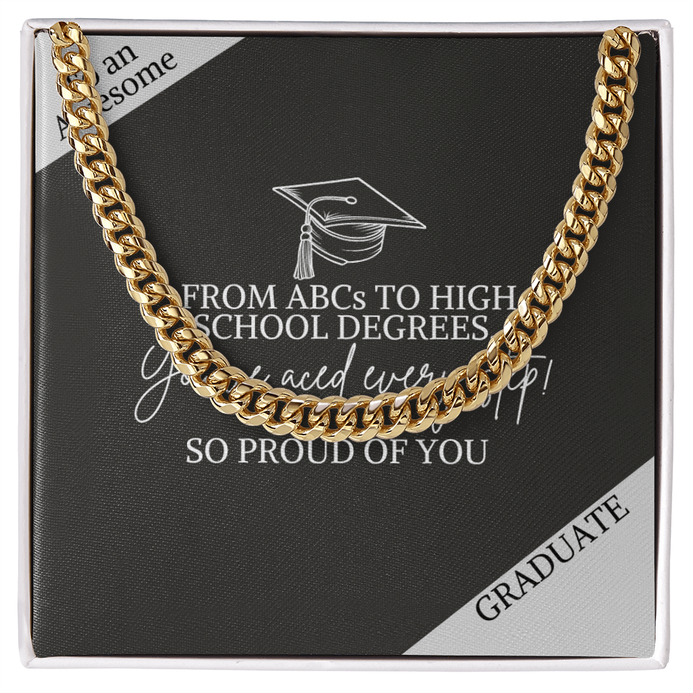 Graduation jewelry message card gift for his high school graduation - Heartfelt Sparks