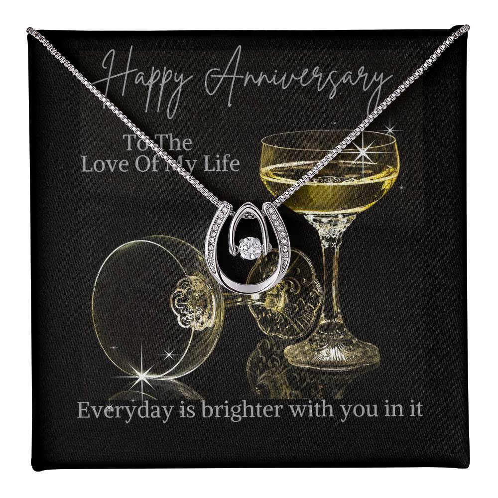 Happy Anniversary gift, jewelry message card - Heartfelt Sparks
