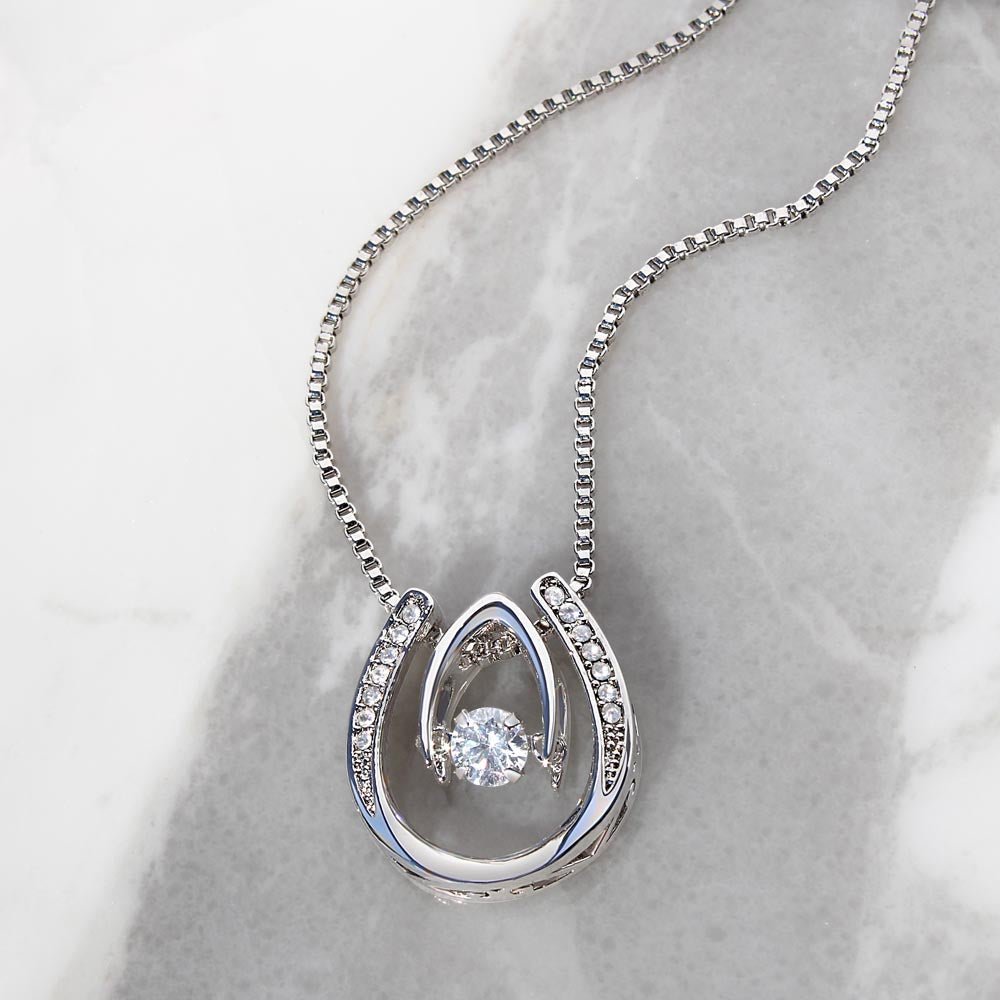 Happy Anniversary, lucky in love necklace - Heartfelt Sparks