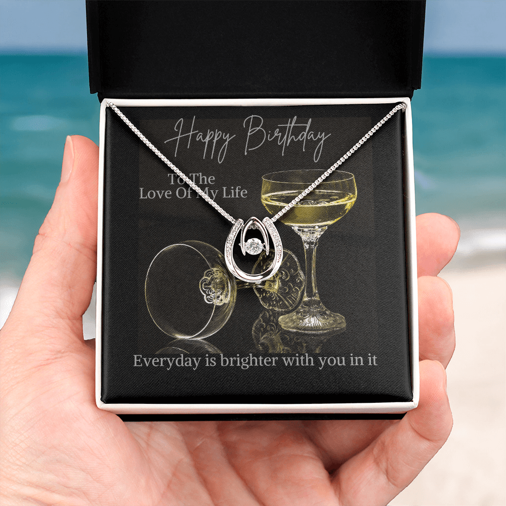 Happy birthday to the love of my life, jewelry message card - Heartfelt Sparks