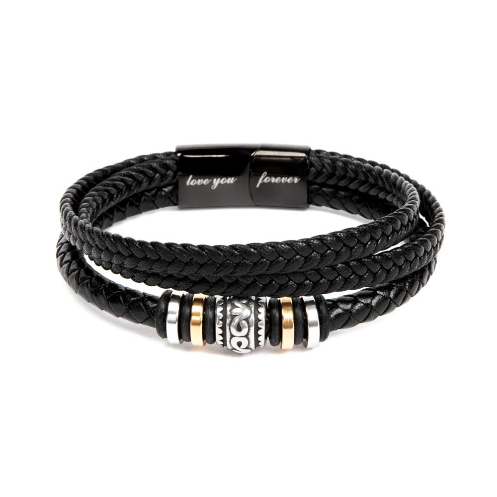 Men's "Love you Forever" bracelet, Apology gift for him - Heartfelt Sparks