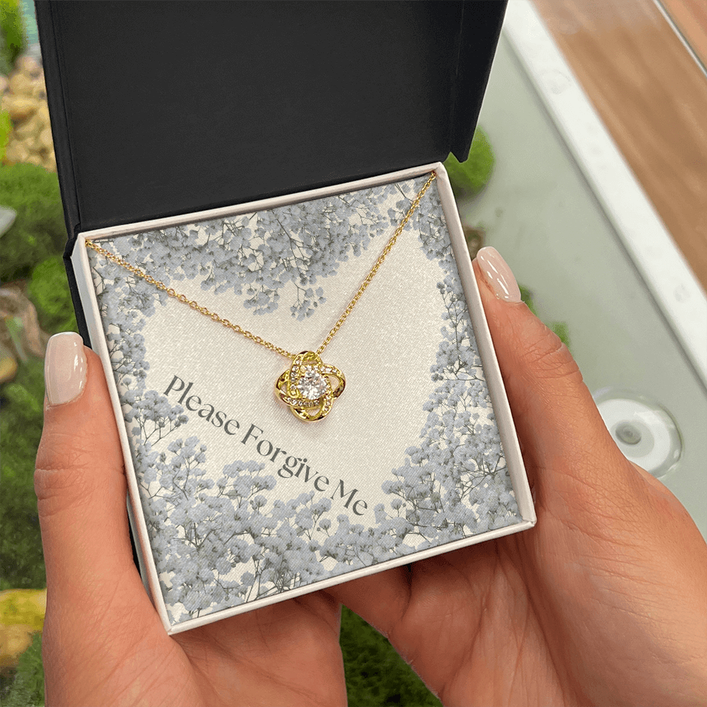 Please forgive me Jewelry message card, apology gift for her - Heartfelt Sparks