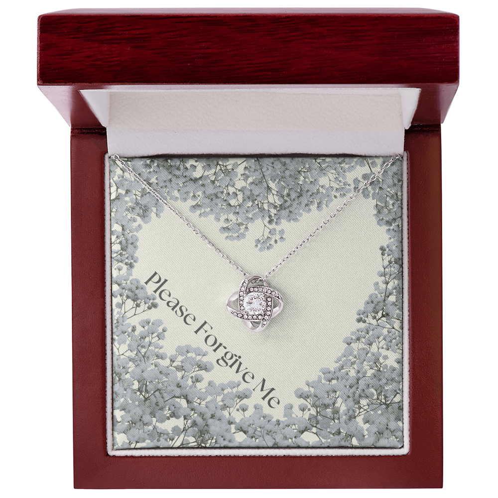 Please forgive me Jewelry message card, apology gift for her - Heartfelt Sparks