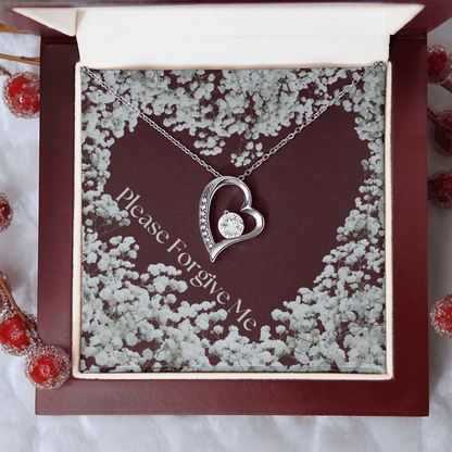 Please forgive me jewelry message card, apology gift