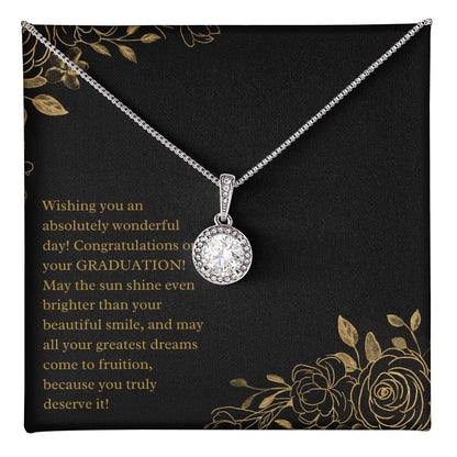 Beautiful, elegant design with a heartfelt inspiring graduation jewelry message card gift for her special day - Heartfelt Sparks