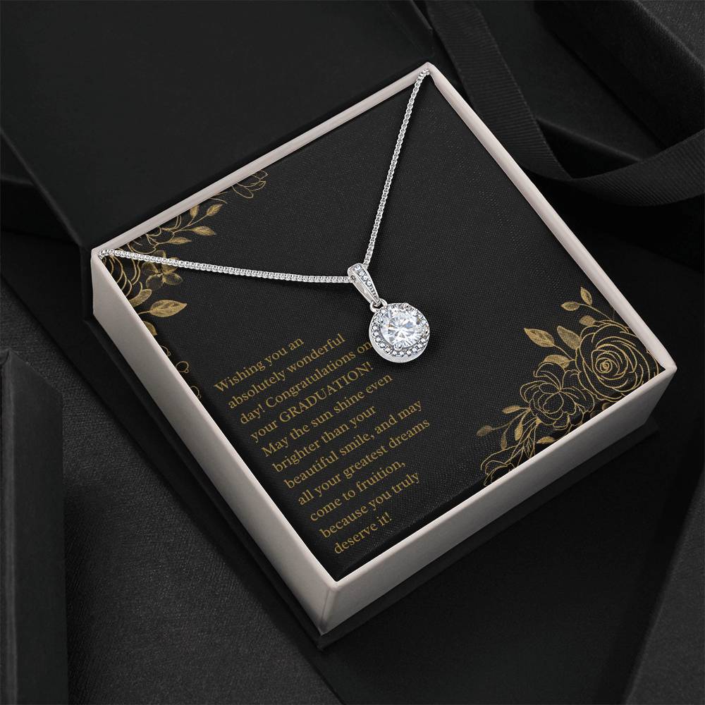 Beautiful, elegant design with a heartfelt inspiring graduation jewelry message card gift for her special day - Heartfelt Sparks
