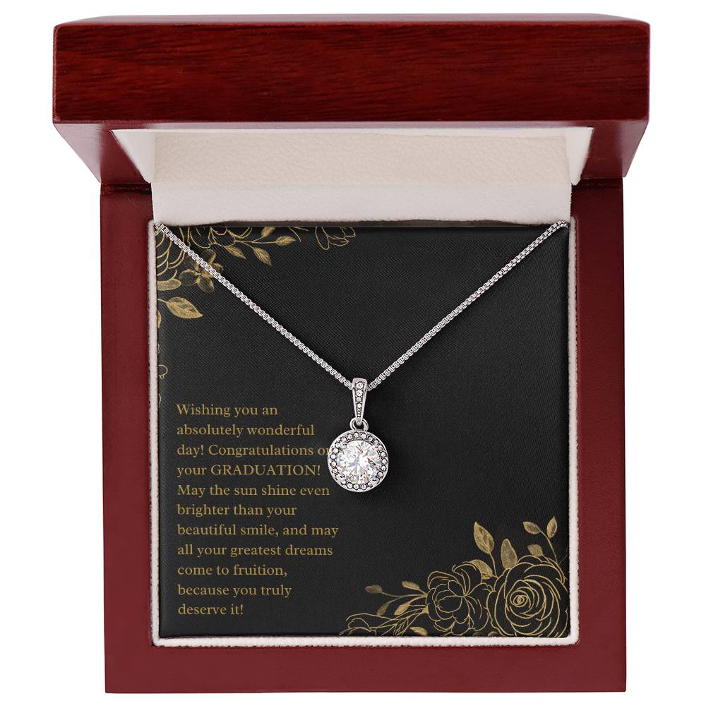 Beautiful, elegant design with a heartfelt inspiring graduation jewelry message card gift for her special day - Heartfelt Sparks