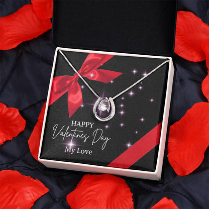 Valentine's Day jewelry message card, gift