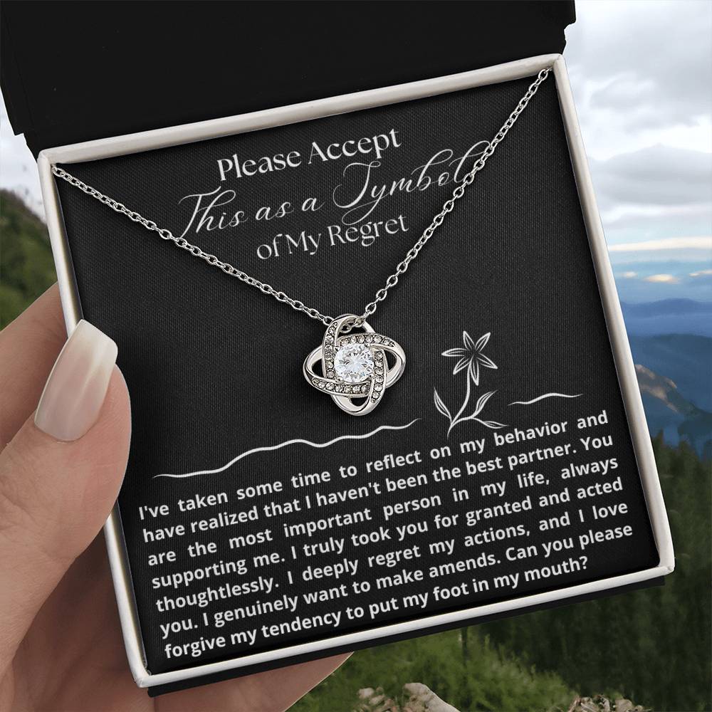 Regret Jewelry Message Card - Apology Gift