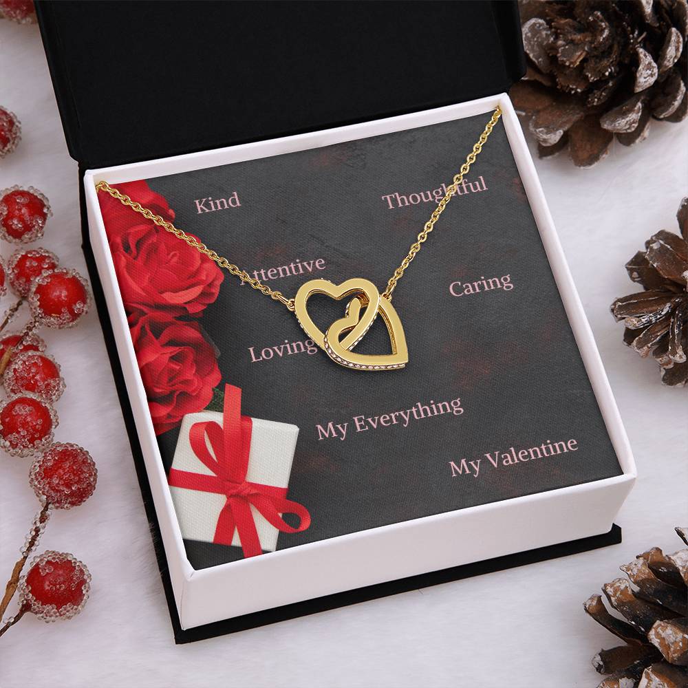 Valentine's Day jewelry message card, gift