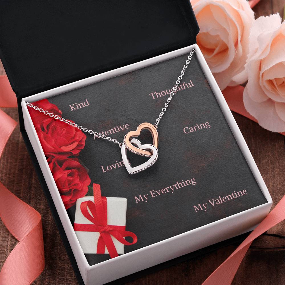 Valentine's Day jewelry message card, gift