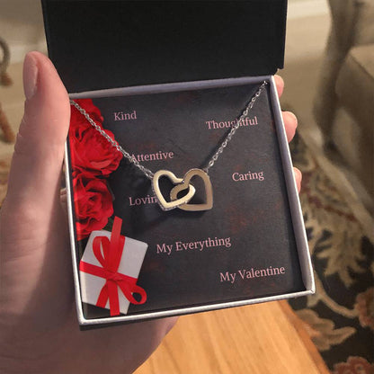 Valentine's Day jewelry message card, gift