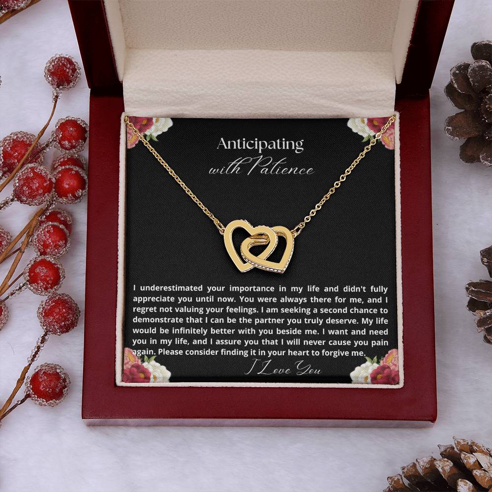 Anticipating with patience jewelry message card, apology gift - Heartfelt Sparks