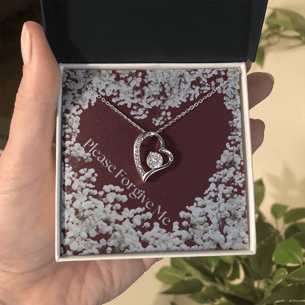 Please forgive me jewelry message card, apology gift